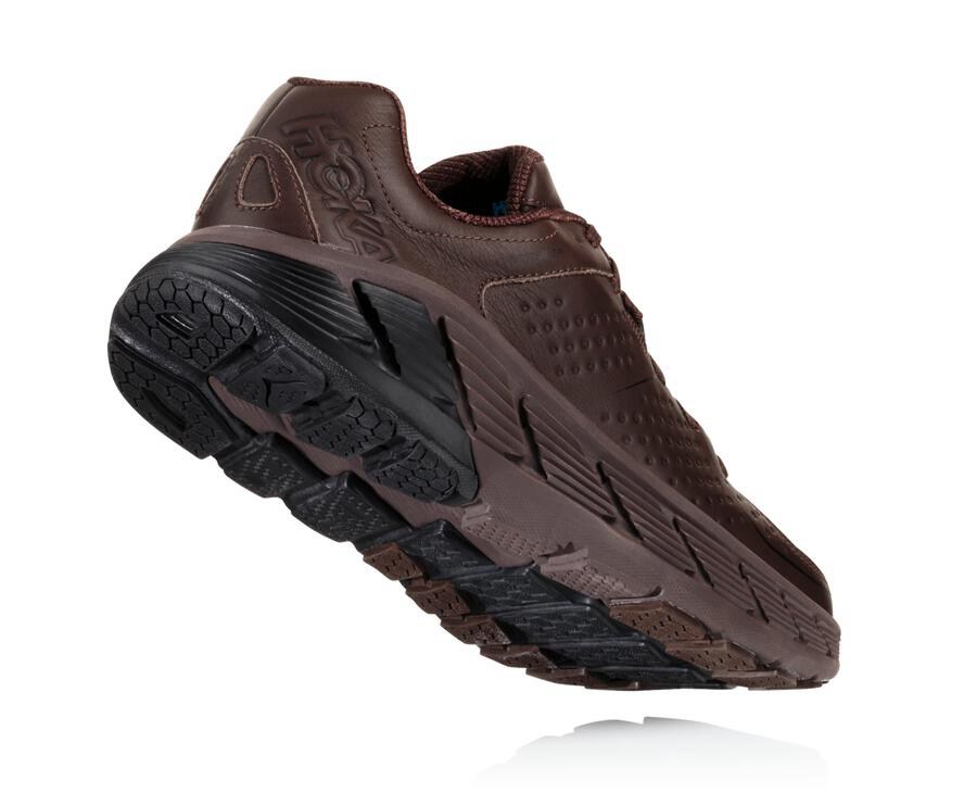 Hoka One One Gaviota Läder Löparskor Herr - Bröst - QXOMS-6197